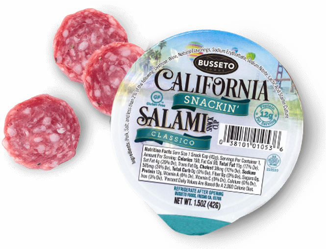 Salami Snack Cups Product Shot